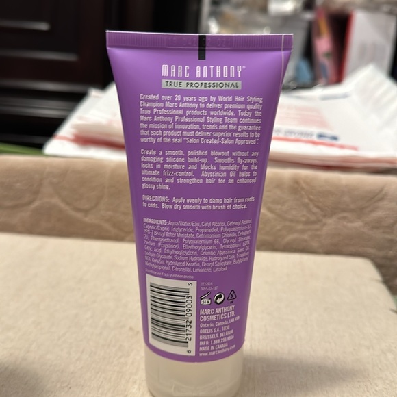 Marc Anthony True Professional Bye Bye Frizz Keratin Smoothing Blow Dry Cream - Picture 3 of 3